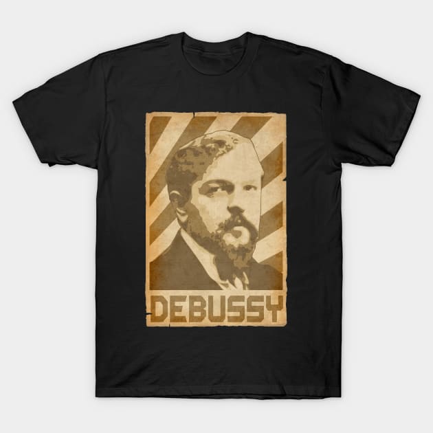 Claude Debussy Retro Propaganda T-Shirt by Nerd_art